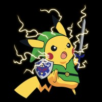 Linka linka... linka-chuuuu! par Zarkan #Pikachu #Pokemon #Zelda