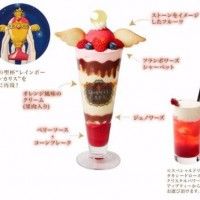 Au #SailorMoon café, on vous sert une glace comme le calice dans le dessin animé