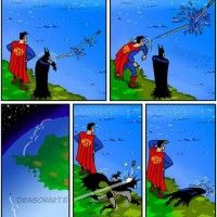 Batman vs Superman: Superman win!