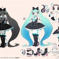 magicalmirai #Dessin costume #HatsuneMiku #Vocaloid de lena a-7