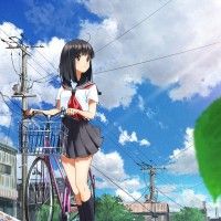 #Fille vélo écolière sailor #Dessin eeeeekyu1 #Manga