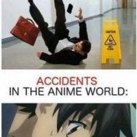 Les accidents dans les animés