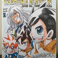 #Dessin sur #Shikishi #InazumaEleven #Manga #DessinSurShikishi #Anime #Animation