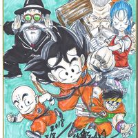 #DragonBall #Dessin sur #Shikishi miyagido_karate #DessinSurShikishi #Manga #Anime #Animation