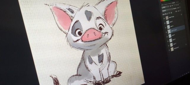 Dessiner Disney : Comment dessiner Pua le cochon de Vaiana ?
