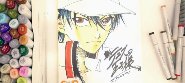 Prince Of Tennis : Dessin Ryoma par le mangaka au COPIC - Partie 3