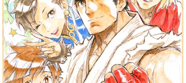 Street Fighter : Dessin sur shikishi de Kinu Nishimura