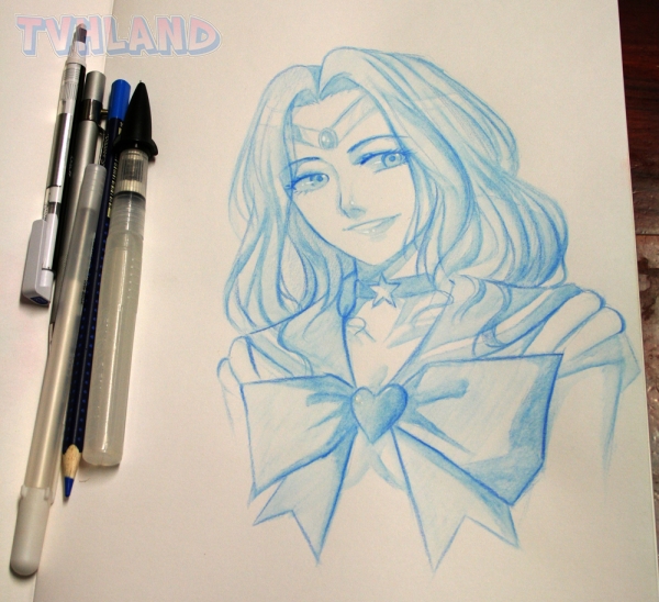 Sailor Neptune Avec Le Art Grip Complet