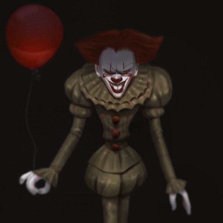 Coloriage De Clown Qui Fait Peur