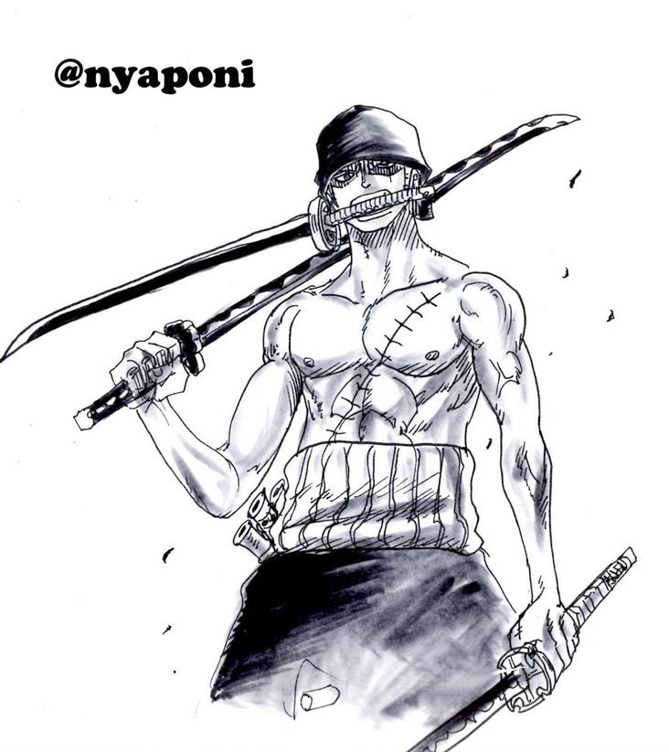 One Piece Apprendre à Dessiner Roronoa Zoro Avec Nyaponi