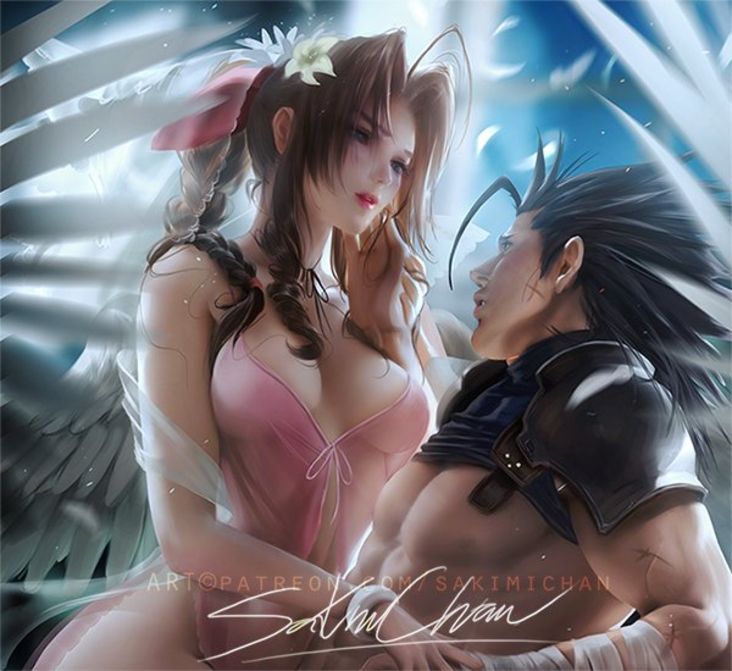 Dessins Sexy De Sakimichan 002 Lolita Ahri McCree Aerith Et Zack.