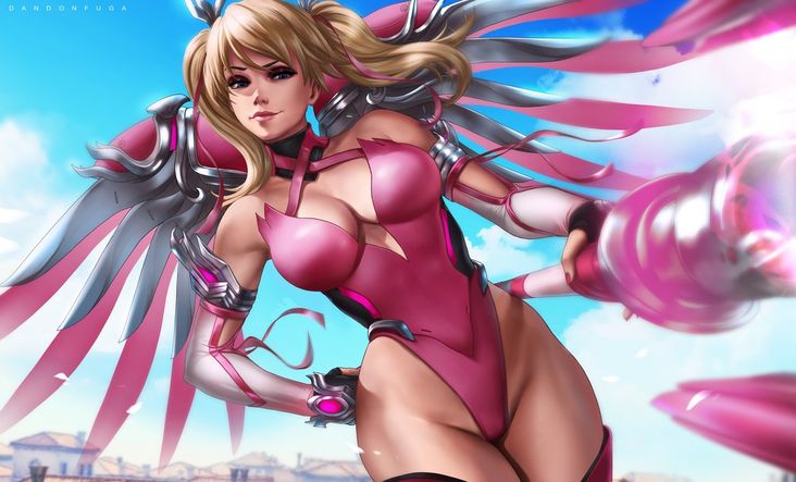 Overwatch Dessins De L Ange Rose Pink Mercy