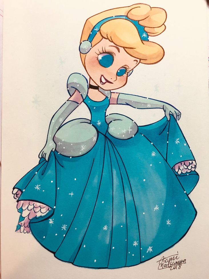 Dessins Princesses Disney Kawaii Blanche Neige Cendrillon