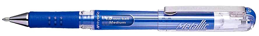 Pentel Hybrid Gel Grip 1 mm - Bleu métallique