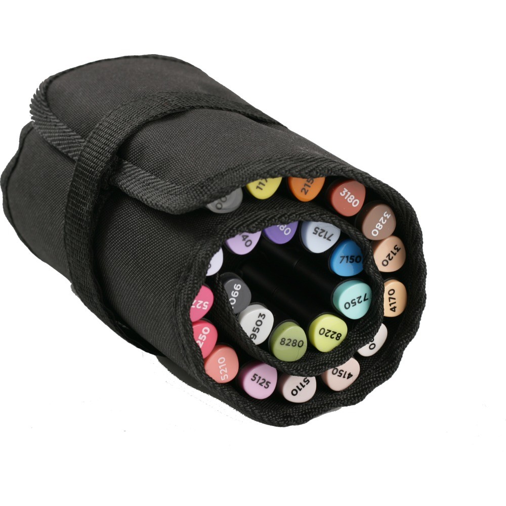 Coffret De Rangement Pour Marqueurs - Chevalet Portable Pour 24 Feutres Oz International 21057A