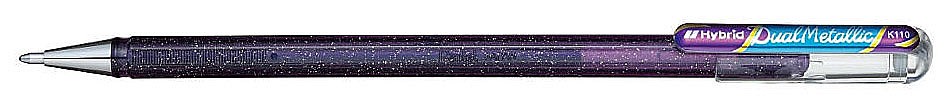 Pentel Hybrid Dual Metallic Violet et Bleu Métallique