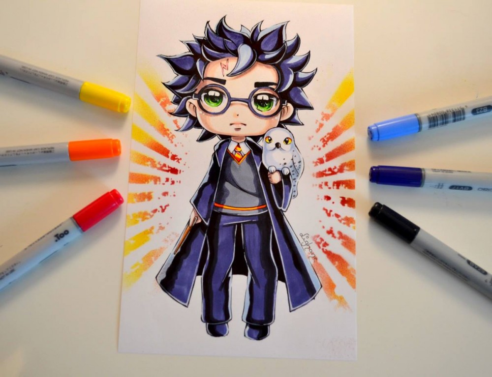 dessin harry potter en couleur youtube