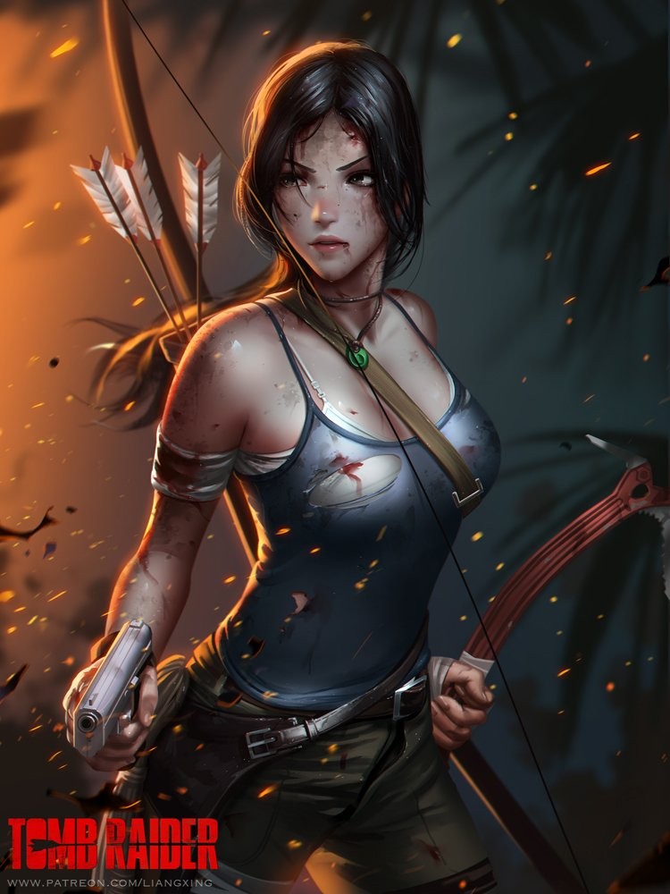 Dessins Liangxing Tomb Raider Overwatch Nier Automata