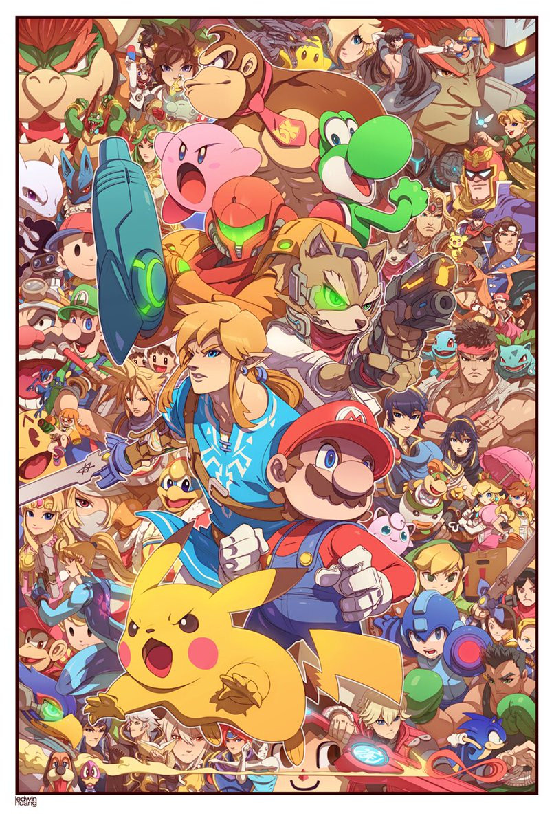 Dessins Smash Bros, My Hero Academia, Dragon Ball, Full Metal Alchemist