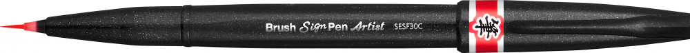 Pentel Brush Sign Pen Artist Ultra Fin Rouge