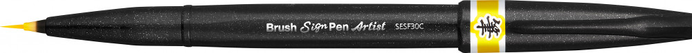 Pentel Brush Sign Pen Artist Ultra Fin Jaune
