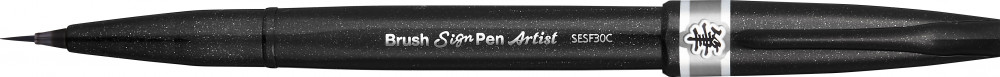 Pentel Brush Sign Pen Artist Ultra Fin Gris