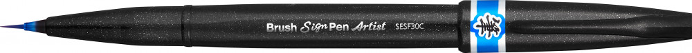 Pentel Brush Sign Pen Artist Ultra Fin Bleu Ciel