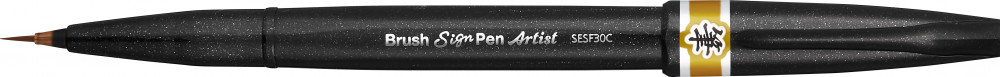 Pentel Brush Sign Pen Artist Ultra Fin Ocre