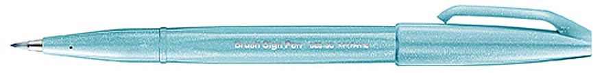 Pentel Sign Pen Brush Pastel Bleu Pastel