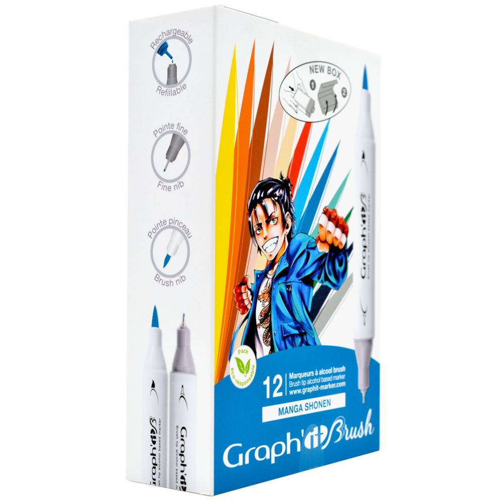 Set 12 Graph It Brush et Extra-Fine - People - fiche produit sur