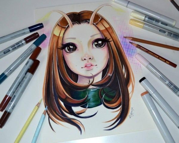 Dessins Harry Potter en chibi aux feutres COPIC