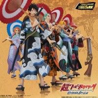 Les figurines de One Piece en kimono