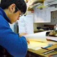 Michinosuke Nakamura, le chara-designer, vérifie les dessins pour l'animé Garon le gardien dans les studios de Tezuka Production Co. à Ni... [lire la suite]