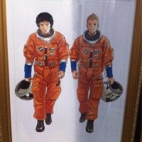 Les frères astronautes Space Brothers encadrés