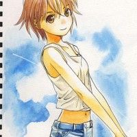 Joli dessin à l'aquarelle de Maruyama Kaoru (Maru Production)