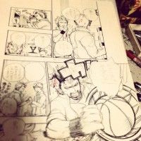 Planche manga de Kazue Katoh, l'auteure de Blue Exorcist