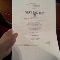 Je suis en train ecrire notre revue sur le film Very Bad Trip 3