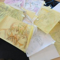 Croquis Escaflown. A l'époque je trouvais le nez des personnages de Nobuteru Yuki trop ''long'', ça a quand même du charme, non?