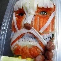 Bento de surimi Shingeki no Kyojin (L'Attaque des Titans). D'habitude ce sont les titans qui nous mangent mais cette fois ci il va se faire ... [lire la suite]