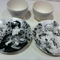Très jolie vaisselle même en noir et blanc