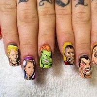 Quel doigté pour réaliser le nail art Capcom sur les ongles