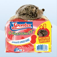 Pour les gratouneurs et gratounettes une peluche hérisson Spontex offert avec