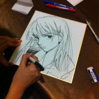 Dédicace sur shikishi http://www.tvhland.com/boutique/Lot-10-Shikishi/materiel-2629.html