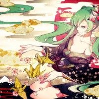 Décor japonisant avec Hatsune Miku http://cloviastudio.tumblr.com/