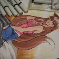 Le Fanart que j'ai réalisé pour Spice and Wolf a été fait  au neopiko 2, neopikoline 3, posterman, pastel et crayon de fusain blanc. Le ... [lire la suite]