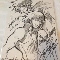 Dessin de Tetsuya Nomura qui n'avait pas pu venir l'année dernière à Japan Expo