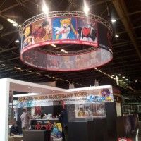 Le stand Bandai est assez bien placé!