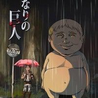 L'attaque des titans dans une mise en scène Totoro