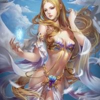 Très jolie illustration d'Aphrodite, la déesse de la beauté par Jjlovely