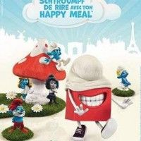 Des jouets Schtroumpfs 2 dans les Happy Meal Mac Donald's. Le film est actuellement au cinéma. Irez-vous le voir?